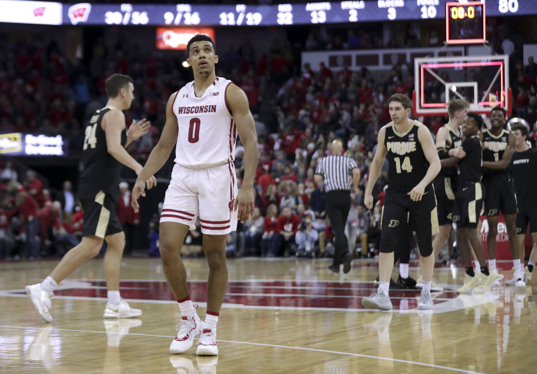 Boilermakers 84, Badgers 80 (OT)